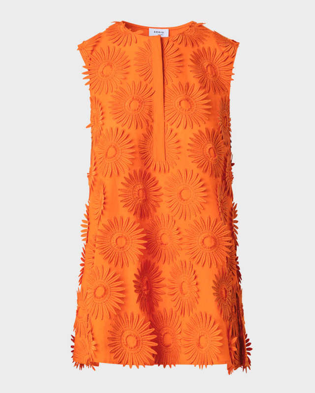 Hello Sunshine Embroidered Tunic Blouse